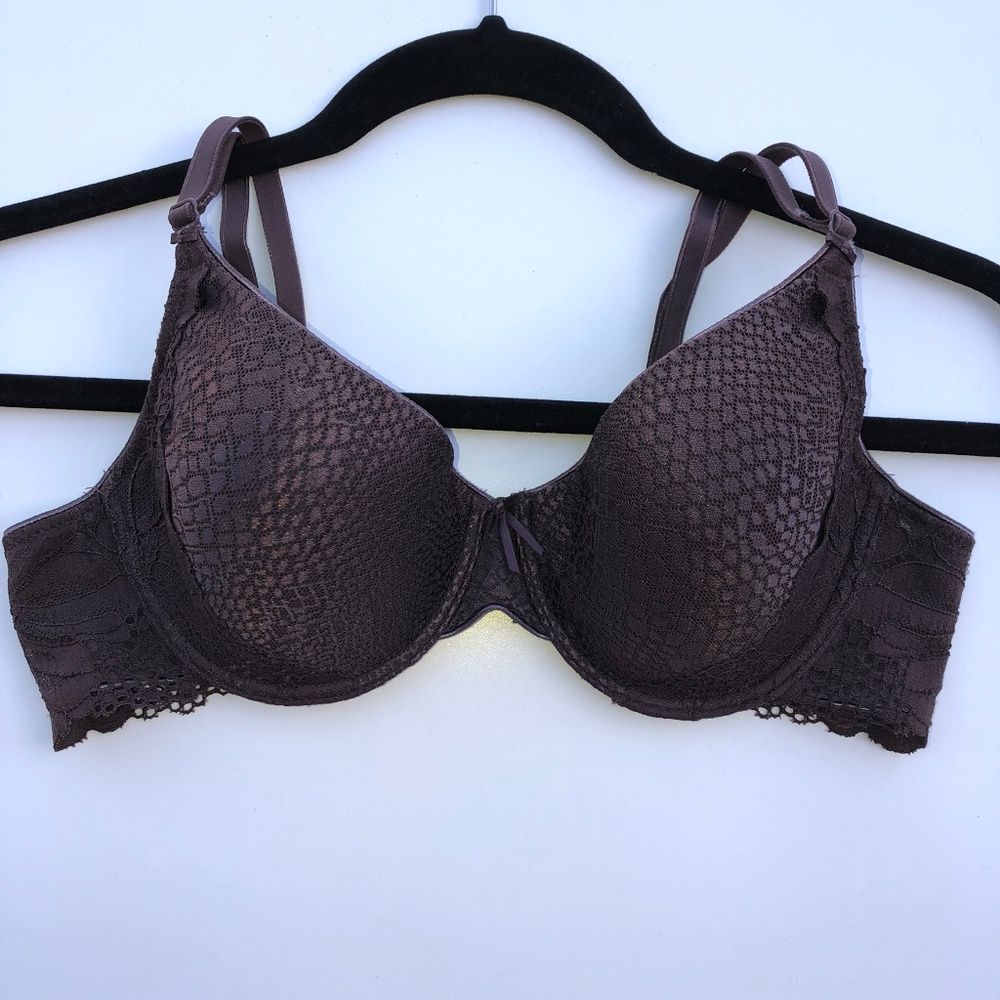 per una Brown Lace Bra 36B